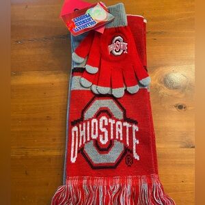 Ohio State Scarf and Glove Set